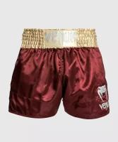 Тайские шорты, муай тай, спортивные Venum Classic - Burgundy/Gold/White (L)