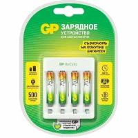 ЗУ для Ni-Mh/Ni-Cd аккумуляторов GP Ni-Mh Battery USB Charger E411 + 4AAAx750mAh GPE411/75AAAHCCS-2CR1, 1шт