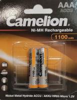 Аккумулятор Ni-Mh 1100 мА·ч 1.2 В Camelion NH-AAA1100, в упаковке: 2 шт