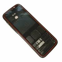 Корпус для Nokia 5630 со средней частью (Цвет: черный/красный)