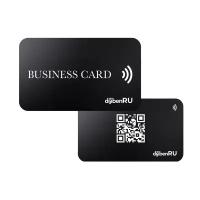 Умная NFC-визитка черная Business Card DijibenRu