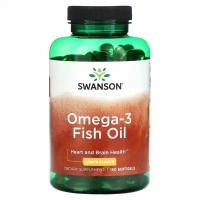 Swanson Omega-3 Fish Oil Lemon Flavor 150 softgel