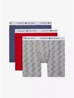 Комплект мужских трусов Tommy Hilfiger Classic Boxer Grey/Red/Blue (x3)