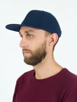 Бейсболка Kamukamu Бейсболка летняя с изогнутым козырьком Snapback цвет синий