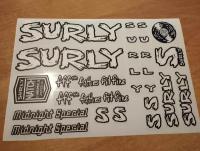 Surly midnight special наклейки для велосипеда на раму, mtb stickers