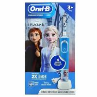 Детская электрическая зубная щетка Oral-B Vitality Kids Frozen "Холодное сердце" D100.423.2K, подарочная упаковка