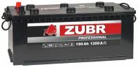 Аккумулятор автомобильный Zubr Professional 190 А/ч 1200 А прям. пол. (3) Евро авто (510x218x225) L+