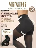 Колготки MiNiMi Push Up Micro, 70 den, размер 2, серый