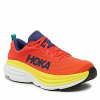 Кроссовки HOKA Bondi 8, полнота D, размер US11D/UK10.5/EU45 1/3/JPN29, желтый, красный