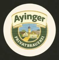 Бирдекель (костер) Ayinger PRIVATBRAUEREI Германия (подставка под пивной бокал)