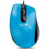 Мышь Genius Mouse DX-150X, проводная, оптическая, 1000 dpi, USB, синяя (комплект из 2 шт)