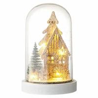 Декор новогодний шар-купол настольный с подсветкой Snowy town New Year Tkano TK23-NY_LIGHT001