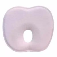 Подушка ортопедическая для новорожденных « Бабочка» (цвет розовый)