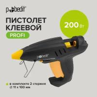 Пистолет клеевой 200 Вт, Pobedit, 11 мм