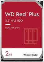 Жесткий диск HDD 2.0Tb Western Digital, SATA-III 64Mb, 5400rpm RED Plus (WD20EFPX)