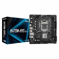 Материнская плата ASRock H470M-HVS R2.0, LGA 1200, Intel, H470, HDMI, VGA, Micro-ATX