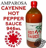 Соус AMPAROSA 946мл Красный острый с кайенским перцем Kayenne HOT Sauce США