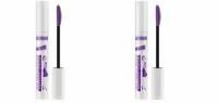 Тушь для ресниц LuxVisage (Люкс Визаж) Perfect Color Веер пышных ресниц, оттенок Violet, 9 г х 2шт