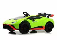 Другие электромобили Rivertoys Детский электромобиль Lamborghini Huracán STO (E888EE) зеленый