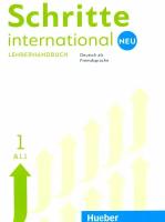 Schritte international Neu 1. Lehrerhandbuch. Deutsch als Fremdsprache | Kalender Susanne