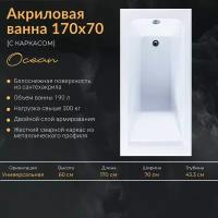 Акриловая ванна Nixx Ocean 170x70 (с каркасом)