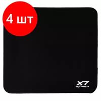 Комплект 4 штук, Коврик для мыши A4Tech X7 Pad X7-500MP черный 437x400x3мм