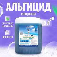 Альгицид Aqualeon 10 л против водорослей в бассейне непенящийся пролонгированного действия (10 кг). Химия для бассейна, средство против водорослей