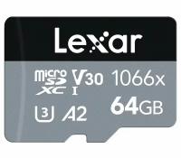 Карта памяти Lexar MicroSDXC 64GB Professional 1066x UHS-I U3 A2 V30