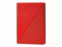 2 ТБ Внешний HDD Western Digital My Passport, WDBYVG/WDBPKJ, USB 3.2 Gen 1, красный