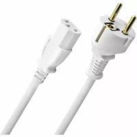 Кабель силовой Oehlbach Powercord C13 white, 1.5m