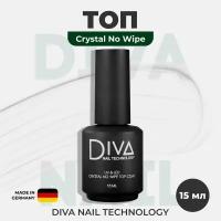 Diva Nail Technology Топ для гель лака без липкого слоя, прозрачный, 15 мл