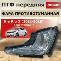 Фара противотуманная левая Kia Rio 3 2011-2015