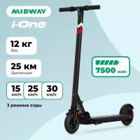 Электросамокат MIDWAY i-One чёрный (7500 mAh, до 30 км/ч, 12 кг)