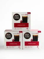 Кофе натуральный, жареный молотый в капсулах Nescafe DOLCE GUSTO Americano (Американо) 48 капсул (3х16)