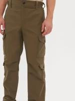 Тактические брюки мужские Huntsman Крафт летние для рыбалки и охоты, штаны охранника, ткань смесовая, цвет Олива (р.60-62/188)