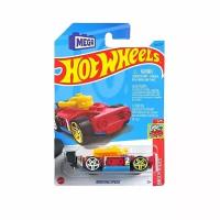 HKJ89 Машинка игрушка Hot Wheels металлическая коллекционная Bricking Speed красный; желтый