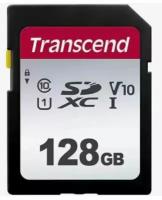 Карта памяти Transcend SDXC 128 ГБ Class 10, V10, A1, UHS-I, R/W 100/25 МБ/с, 1 шт, черный