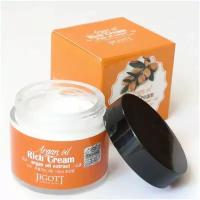 Jigott Подтягивающий крем для лица с экстрактом слизи улитки Snail Lifting Cream