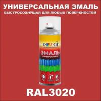 Универсальная аэрозольная эмаль, глянцевая, RAL 3020