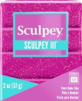 Полимерная глина Sculpey III 562 (лиловый с блестками) 57г