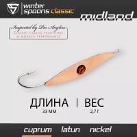 Блесна Зимняя / Sprut Classic Midland (33mm/2,7g/Cuprum)