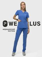 Wear PLUS медицинский костюм женский синее небо M/161-168