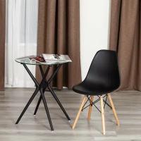 Стул TetChair CINDY (EAMES) (mod. 1801) / 1 шт. в упаковке TetChair дерево бук/металл/сиденье пластик, 45x51x82 см, Black (черный)