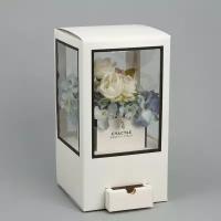 Коробка для цветов с вазой из МГК складная «Счастье рядом», 16 х 23 х 16 см (1шт.)