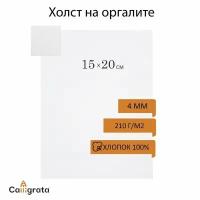 Холст на оргалите 4мм хлопок 100% акриловый грунт 15*20 см м/з 210г/м² 10207311