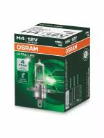 Галогенная лампа Osram H4 (60/55W 12V) Ultra Life 1шт