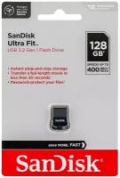 Флеш-накопитель (флэшка) SanDisk USB 3.2 128 ГБ Flash drive Flash Drive Ultra Fit