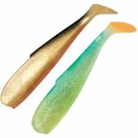 Приманка мягкая огруженная Kinetic Giant Shad 20см 350гр #Cola Cacao/Rainbow