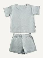 Комплект Amelli для малышей - футболка и шорты серые размер 80