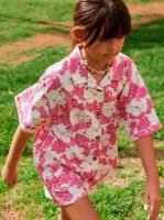 Детская рубашка с коротким рукавом Hold Me Closer (10-16 лет), Цвет shocking pink og rox, Размер 14 лет